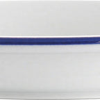 Thumbnail image #2 for International Tableware Torino™ Bistro TB-2-CB Porcelain Saucer, 6-1/8-Inch Diameter, Round, European White with Blue Case of 3 Dozen