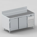 Thumbnail image #1 for EMI Industries LB4033S 40" Low Boy Worktop Refrigerator, 1-Door, Stainless Steel, Self-Contained Side-Mounted Refrigeration