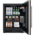 Thumbnail image #7 for Koolmore KM-BIR5C-PR Panel-Ready Compact Undercounter Refrigerator, 1 Section, Stainless Steel