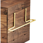 Thumbnail image #2 for Cal-Mil 3723-46 Shelf Bracket Set, 13"W x 2-1/4"D, Brass, 2-Piece