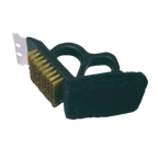 Thumbnail image #1 for Thunder Group PLSB703 Utility Cleaning Brush, Steel Bristles, Plastic Handle, 7" Handle, with Scraper Case of 72