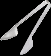 Product image #4 for Carlisle 8-Inch Pastry Tongs, One-Piece 18/8 Stainless Steel, Mirror Polished Finish