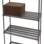 Thumbnail image #1 for Channel Manufacturing TA2036-5-KIT Adjustable Aluminum Tubular Shelving Kit, 5 Shelves, 36"W x 20"D x 72"H