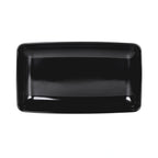 Thumbnail image #1 for G.E.T. Pappasan - EGS M85145-B Rectangular Melamine Platter, Black, 14-1/2 x 8-1/2 x 2-3/4 in., 2-1/2 qt. Case of 3