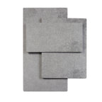 Thumbnail image #2 for Cal-Mil 1522-712-77 Rectangular Melamine Serving Board, Faux Cement, 12 x 7 x 1/2 in Case of 6