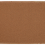 Thumbnail image #1 for AARCO Products OB4872 Wall-Mounted Cork Bulletin Board, 72"W x 48"H, Natural Pebble Grain, Red Oak Frame