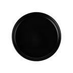 Thumbnail image #1 for CAC China OLA-7-BLK 7-3/4" Round Porcelain Plate, Straight Side, Matte Black Case of 2 Dozen