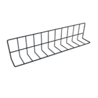 Thumbnail image #1 for G.E.T. W4626-B Refrigerated Case Shelf Divider, 26"L x 4"W x 6"H, Black Vinyl-Coated Wire Case of 24