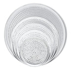 Thumbnail image #1 for Browne USA Foodservice 575357 Round Perforated Aluminum Pizza Pan, 17-Inch, 18 Gauge