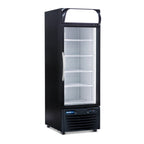 Thumbnail image #1 for Minus Forty / QBD 19-USGF Due North Minus forty Glass Door Display Freezer Merchandiser, 1 Door, 19.88 cu. ft., Black, Self-Contained
