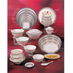 Thumbnail image #2 for Thunder Group Rose 1012AR Round Melamine Plate, 11-3/4" Diameter, Break-Resistant Case of 4 Dozen