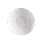 Thumbnail image #1 for CAC China Majesty MAJ-36 Round Bone China Saucer, 4-1/2" Diameter, Bone White Case of 3 Dozen