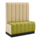 Thumbnail image #1 for ATSMFG ATS AT&S-AS-R48-6CH GR5/COM Single Upholstered Booth, 48"W x 23"D x 48"H, 6-Channel Back and Seat