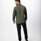Thumbnail image #2 for Chef Works CBN01-OLI-2XL Double-Breasted Long-Sleeve Chef Coat, Olive, 2XL