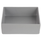 Thumbnail image #1 for G.E.T. Bugambilia COMP03 Square Cast Aluminum Salad Bar Bowl with Resin Coating, 3.9 qt., 10 x 10 x 3 in.