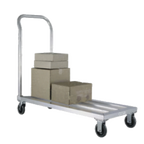 Thumbnail image #1 for Eagle Group Panco 1203 Aluminum Platform Cart, 48"W x 20"D Deck, 1200 lb Capacity, Push Handle, 5" Plate Casters