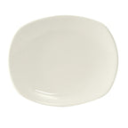 Thumbnail image #1 for Tuxton China Napa AAU-002 Oval Ceramic Plate, 6" x 5", Pearl White Case of 2 Dozen