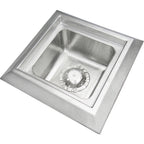 Thumbnail image #1 for IMC/Teddy IDFD Indirect Floor Drain, 11-1/2" x 11-1/2", 6-1/2" Deep, Stainless Steel, Perforated Grating
