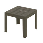Thumbnail image #1 for Grosfillex Bahia CT052037 Outdoor Square Resin Low Table, 16 x 16 in, Slatted Top, Bronze Mist