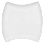 Thumbnail image #1 for CAC China CAC Fashionware FTO-23 Porcelain Square Plate, 12-3/8 in, 1-1/4 in High 1 Dozen