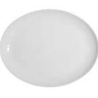 Thumbnail image #1 for Tableware Solutions USA Plain White by Continental 50CCPWD125 White China Oval Coupe-Rim Platter, 9-4/5" Case of 12