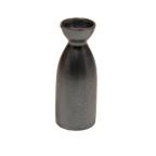 Thumbnail image #1 for Korin Inc Tessa Black SAB-119-L Ceramic Sake Bottle, 8 oz, Gun Metal Sheen Finish