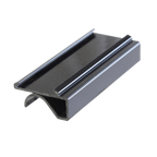 Thumbnail image #1 for Thunder Group PLSL113BK Under-Shelf Snap-On Label Holder, 3", Black Plastic Case of 250
