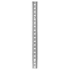Thumbnail image #1 for AllPoints Foodservice Parts & Supplies 1351249 Standard Aluminum Shelving Pilaster, 48 in, 1/2 in Shelf Adjustment