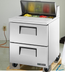 Thumbnail image #5 for True 27 5/8-Inch Two-Drawer Sandwich/Salad Prep Table with 8-Pan Top and R290 Refrigeration