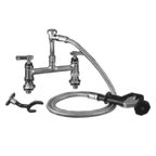 Thumbnail image #1 for Component Hardware Encore KL60-2100 Utility Spray Assembly, Deck Mount, Elevated Bridge, 8" Centers, 72" Stainless Steel Hose