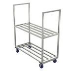 Thumbnail image #1 for Winholt Equipment SMC-63 Mobile Cooler Cart, Aluminum, 2 Shelves, 3,000 lb Capacity, 63"W x 25"D x 71"H