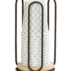 Thumbnail image #1 for Cal-Mil Logan 25210-93 Cup & Lid Organizer, Round Wood, Single Section, 4.5" x 4.5" x 8"H