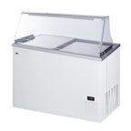 Thumbnail image #1 for Summit Commercial NOVA35PDC Gelato Dipping Cabinet Display Case, 43"W, 10 x 3-Gal Tubs, Straight Glass, Self-Contained Refrigeration