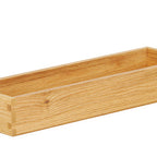 Thumbnail image #1 for Cal-Mil 23106-2063-21 Oak Serving Tray, 20"W x 6"D x 3"H, Fits Black Metal 20 x 6 Riser Frames