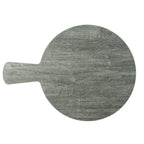 Thumbnail image #1 for TableCraft Products Smokehouse Melamine Collection™ 12451 Round Gray Melamine Serving Paddle, 13.75" x 10" x 0.625", 4.5" Handle