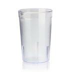Thumbnail image #1 for New Star Foodservice Inc. 46649 8 oz Clear SAN Plastic Tumbler, Stackable, Pebbled Case of 6 Dozen