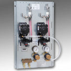 Thumbnail image #1 for Perlick Corporation BPPKFC4L Four-Way Locking Beer Regulator Panel with Beer Pump, Coupler and FOB Detector