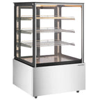 Thumbnail image #1 for USR Brands Marchia MH36-ST Heated Display Warming Case, 35.4"W, Curved Tempered Glass, Rear Sliding Doors