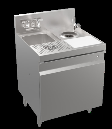 Product image #6 for Krowne Royal Series 24-Inch Underbar Speed Station with Cabinet Base and Locking Door