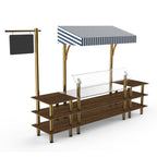 Thumbnail image #1 for Steelite International Mogogo, Modular MGCMLA04WBWF 3-Tier Modular Buffet Canopy Station with Breath Guard, 130"W x 29.5"D x 96"H