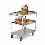 Thumbnail image #1 for Lakeside Manufacturing 459 3-Tier Stainless Steel Utility Cart, Open Base, Push Handle, 500 lb Capacity