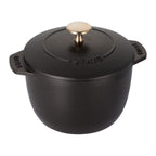 Thumbnail image #1 for Zwilling J.A. Henckels Staub® 1004163 Petite French Oven, 1.5 qt, Enameled Cast Iron, Matte Black, Induction Ready