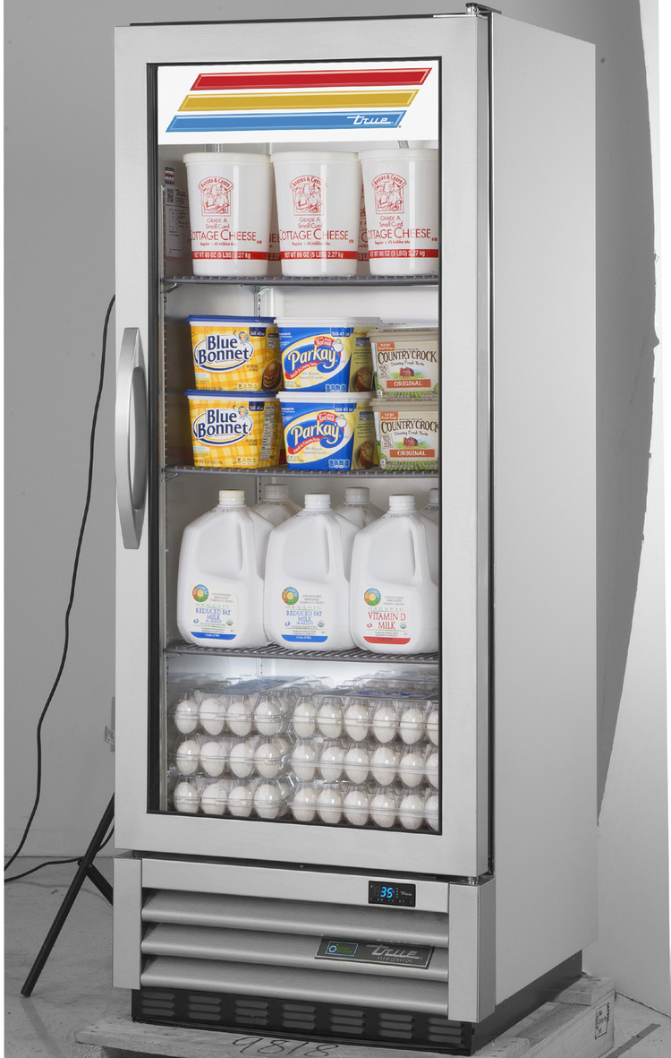 Product image #5 for True One-Section Framed Glass Swing Door Reach-In Refrigerator with Bottom-Mount, Self-Contained R290 Refrigeration