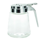 Thumbnail image #1 for TableCraft Products Modern 1371CP 12 oz Glass Syrup Dispenser with Chrome-Plated Plastic Top Case of 12