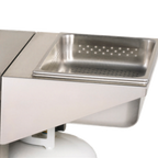 Thumbnail image #1 for Crown Verity Accessories CV-DS-1 Outdoor Fryer Dump Station with Stainless Steel Exterior and Drainer Section