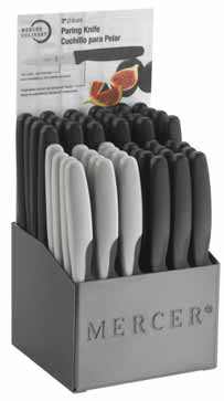 Product image #2 for Mercer Culinary Millennia Color Countertop Paring Knife Display Block, 4-Compartment, 48 Knives