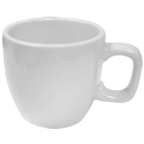 Thumbnail image #1 for Vertex China Barista B-35 Porcelain Coffee Cup, 4 oz, Round, With Handle, Bright White Case of 3 Dozen