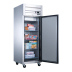 Thumbnail image #1 for Dukers Appliance Co., USA Ltd. D28AF 1-Section Reach-In Freezer, Solid Hinged Door, Stainless Steel, Top-Mounted Self-Contained
