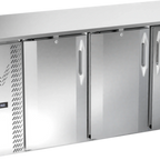 Thumbnail image #1 for Victory Refrigeration VBBN72HC-F-PT-S 72-Inch Pass-Thru Back Bar Refrigerator, 6 Solid Doors, Stainless Steel