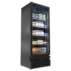 Thumbnail image #1 for Imbera USA (AeriTek) G319 BB 1-Section Glass Door Merchandiser Refrigerator, Black, Hinged Door, Bottom-Mounted Refrigeration